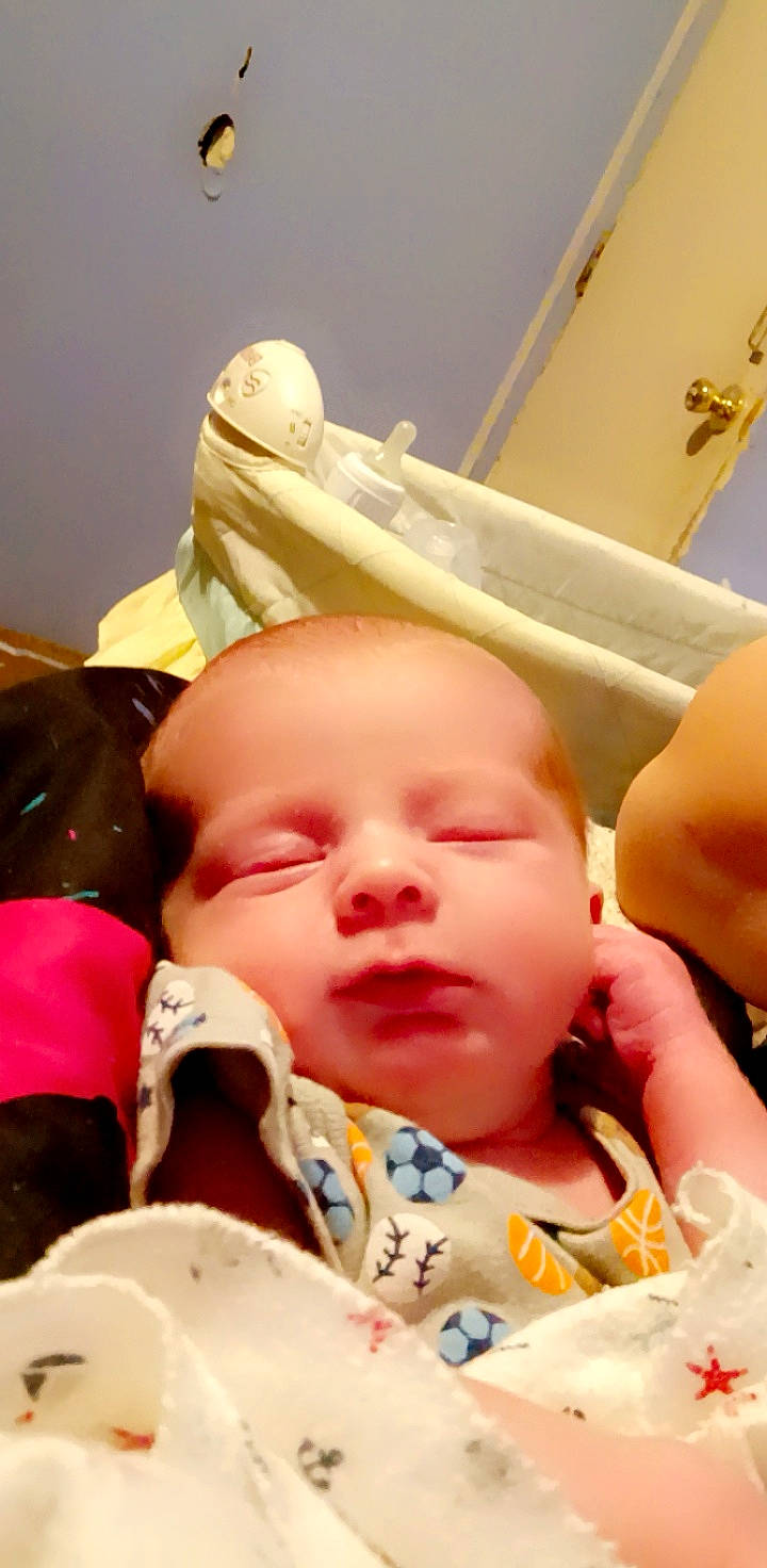 Bryson joined the competition — help win amazing prizes! baby, baby_safety, baby_sleeping, cheek, child, chin, comfort, face, facial_expression, finger, happy, human, lip, mouth, nose, person, product, skin, textile, toddler