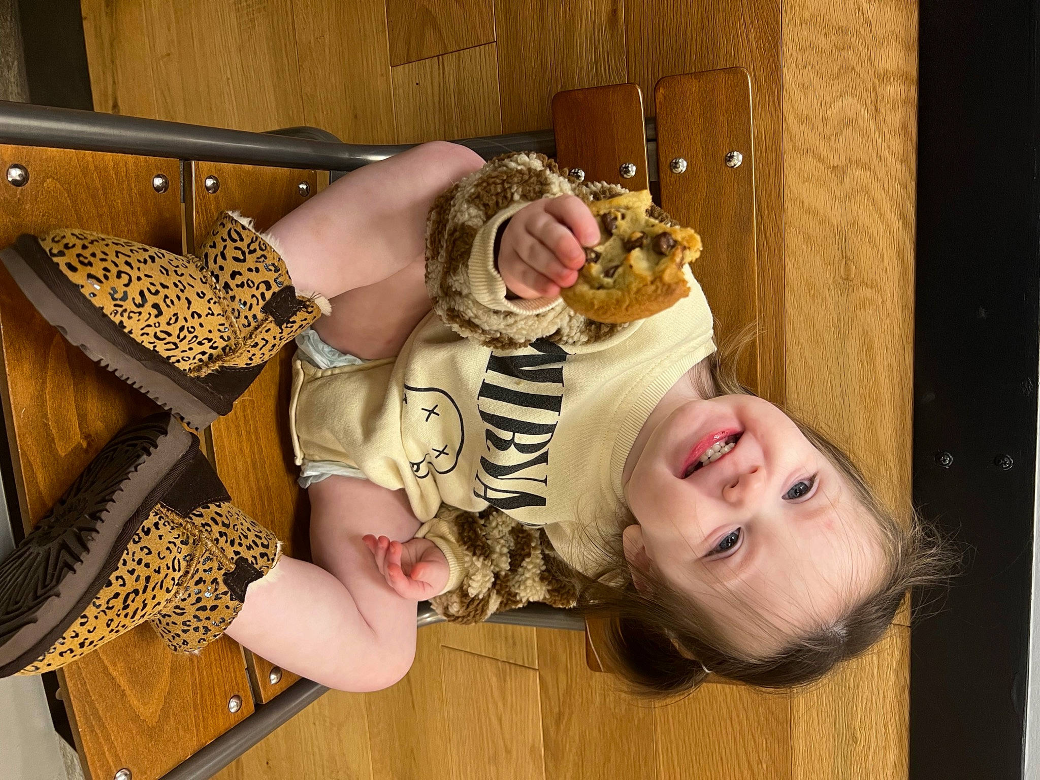 Brinley joined the competition — help win amazing prizes! baby_toddler_clothing, child, comfort, eyewear, flooring, foot, fun, glasses, happy, hardwood, human_leg, pattern, person, room, sitting, smile, sunglasses, thigh, toddler, window