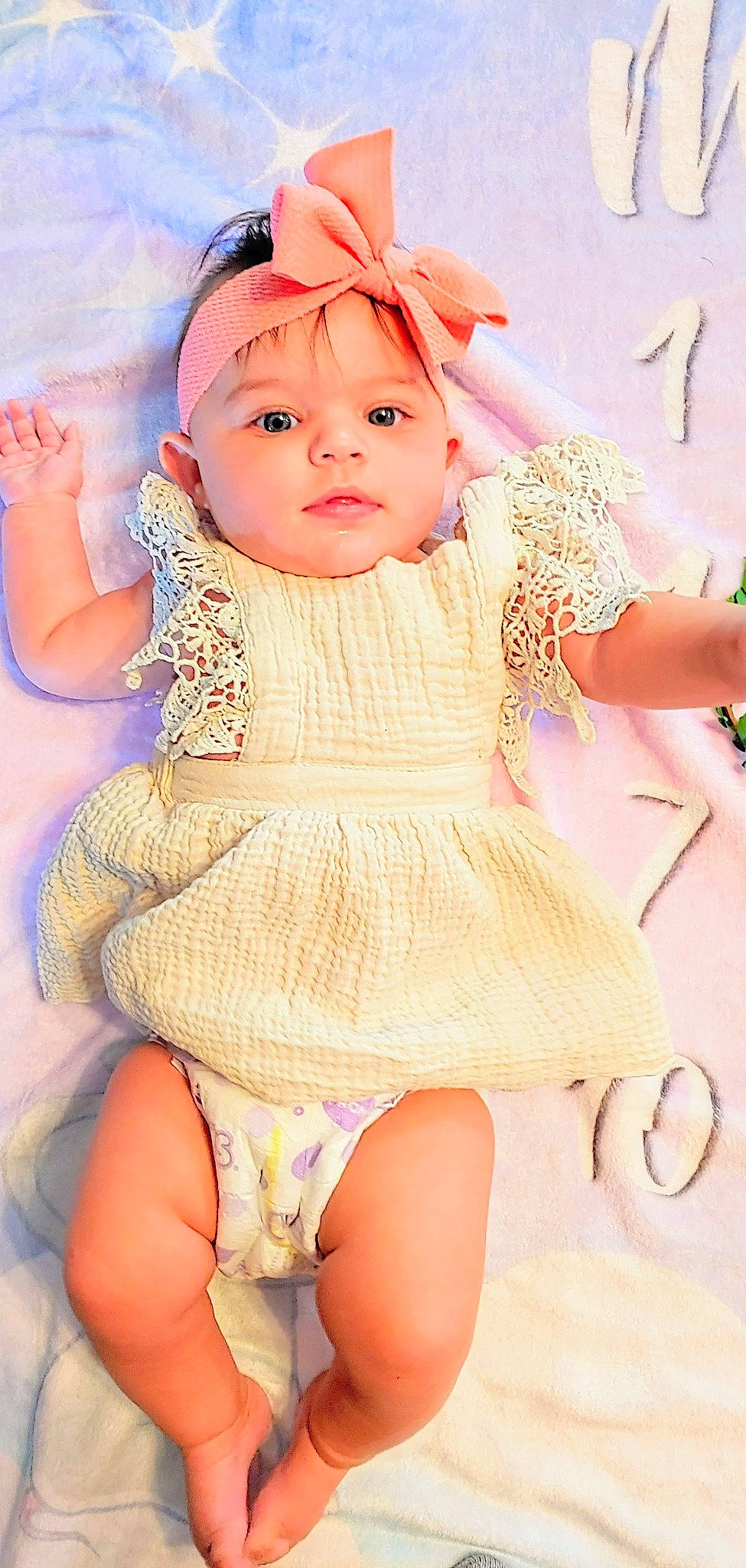 Zoey joined the competition — help win amazing prizes! baby_toddler_clothing, child, dress, embellishment, eye, face, finger, happy, hat, head, headgear, headwear, human_body, iris, lip, person, pink, skin, textile, thigh