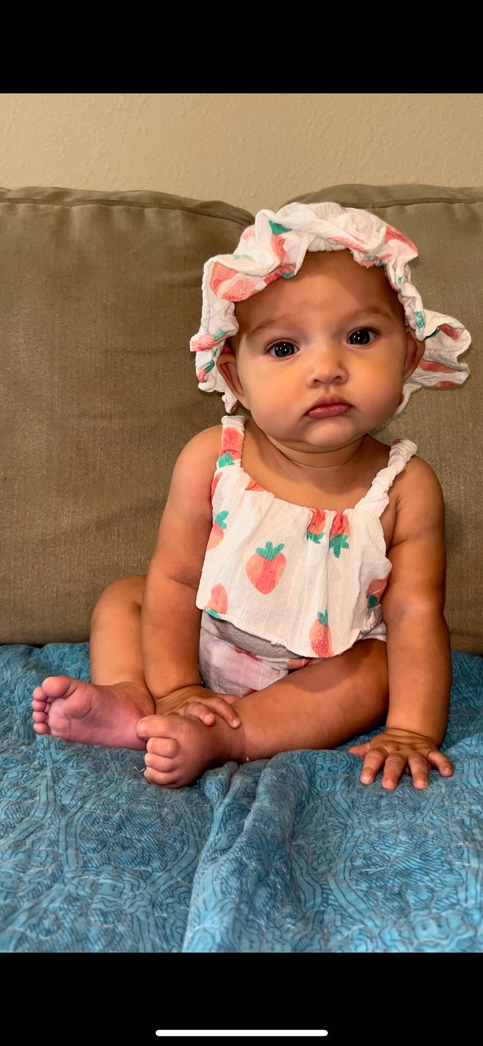 Kori joined the competition — help win amazing prizes! baby, baby_toddler_clothing, cheek, child, eye, eyelash, finger, fun, grass, happy, head, headband, headwear, iris, lip, pattern, person, pink, sitting, skin