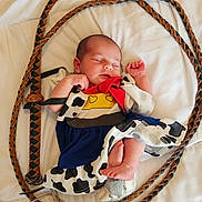 Jasmine Sienna joined the competition — help win amazing prizes! newborn, baby, sleeping, infant, blanket, rope, cow_pattern, clothing, feet, hand, bed, rest, cute, portrait, soft, peaceful, fabric, indoors, skin, baby_girl