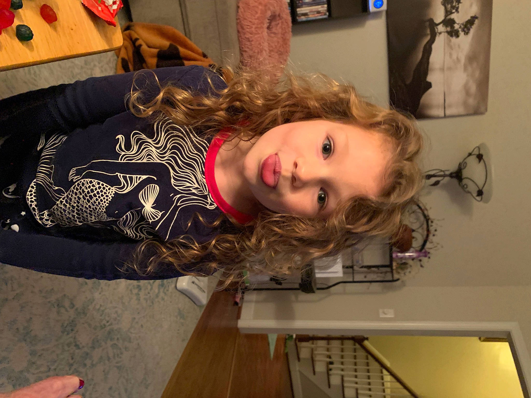 Ember joined the competition — help win amazing prizes! cheek, child, eyelash, fashion_design, flooring, fun, fur, hair_care, hair_coloring, lipstick, long_hair, person, picture_frame, room, sitting, throat, toddler, wood