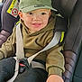 Tommy a rejoint le concours — aidez-le/la à gagner de superbes lots ! child, toddler, car_seat, seatbelt, hat, cap, hoodie, smile, happy, car_interior, window, seat, clothing, person, young_child, safety, casual_wear, baby, cute, transportation