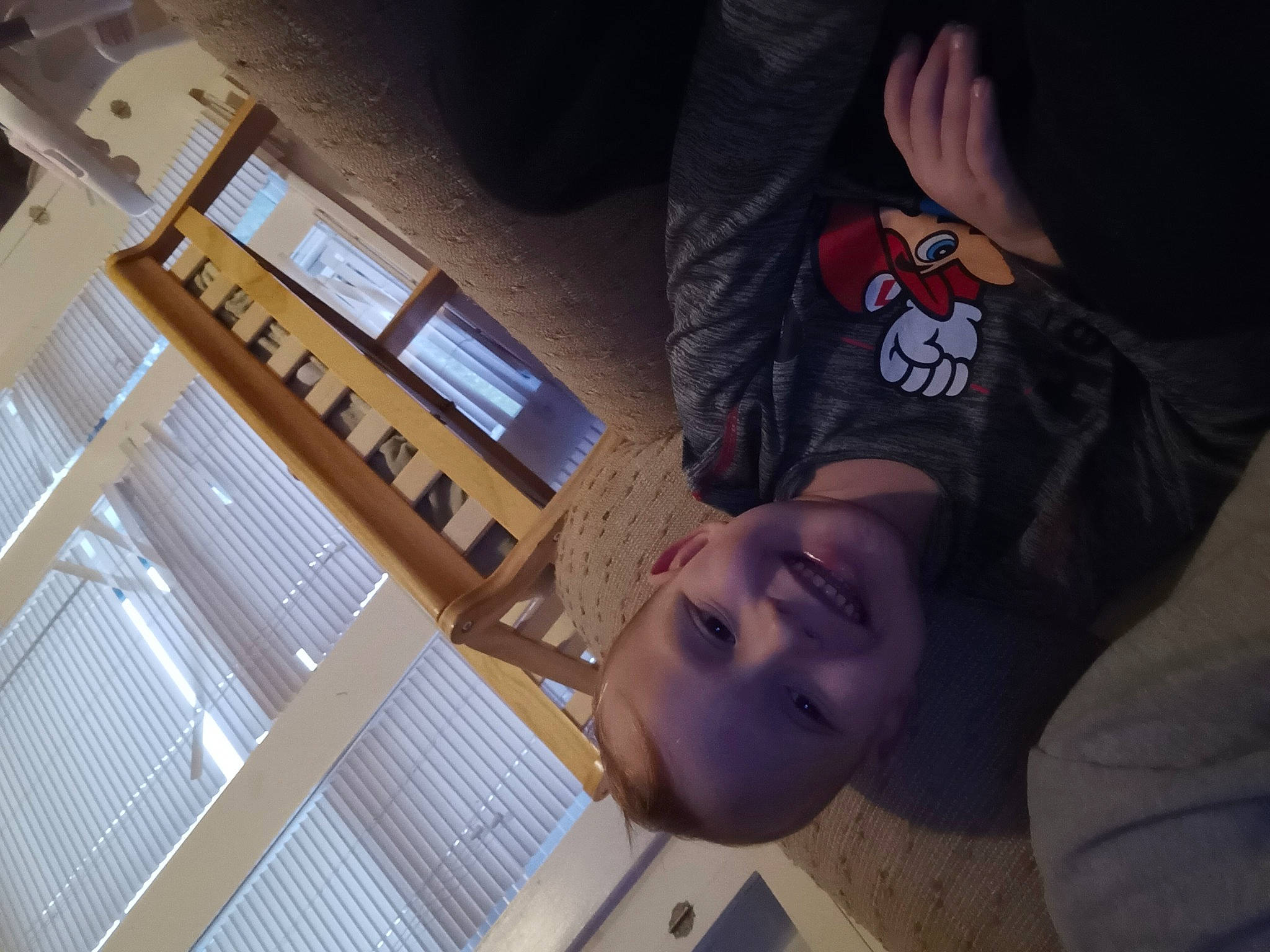 Charles joined the competition — help win amazing prizes! building, ceiling, child, comfort, eyewear, flash_photography, flooring, fun, happy, joy, mouth, night, nose, person, room, selfie, smile, space, t_shirt, toddler