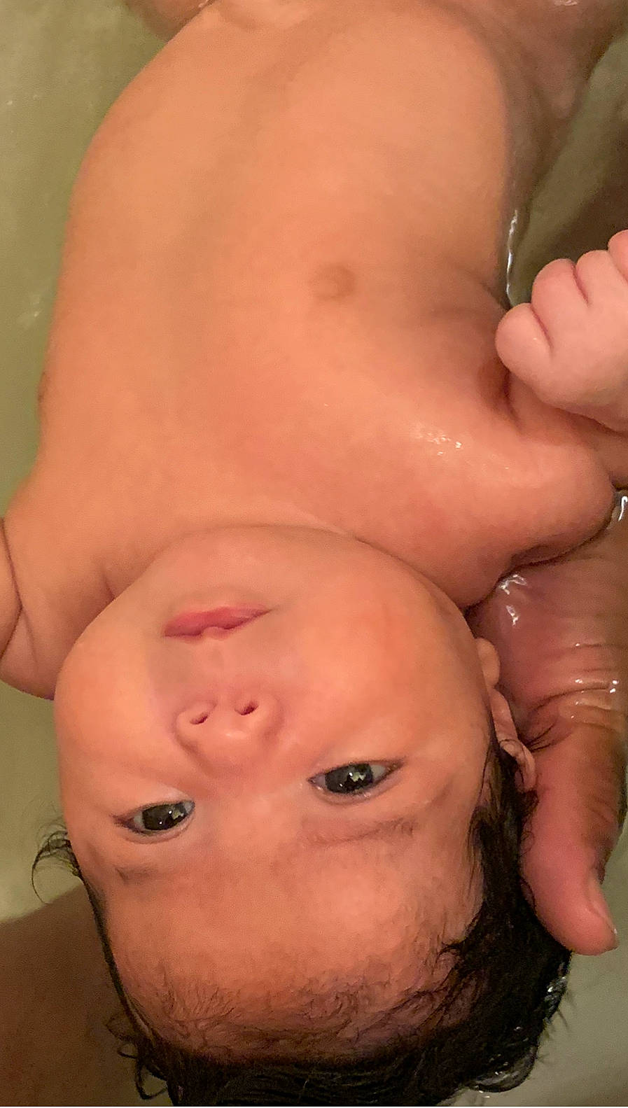 Michaella is registered to the contest to win money with this photo: baby, cheek, chest, child, chin, close_up, face, finger, flesh, forehead, hand, head, lip, mouth, muscle, neck, nose, person, skin, stomach