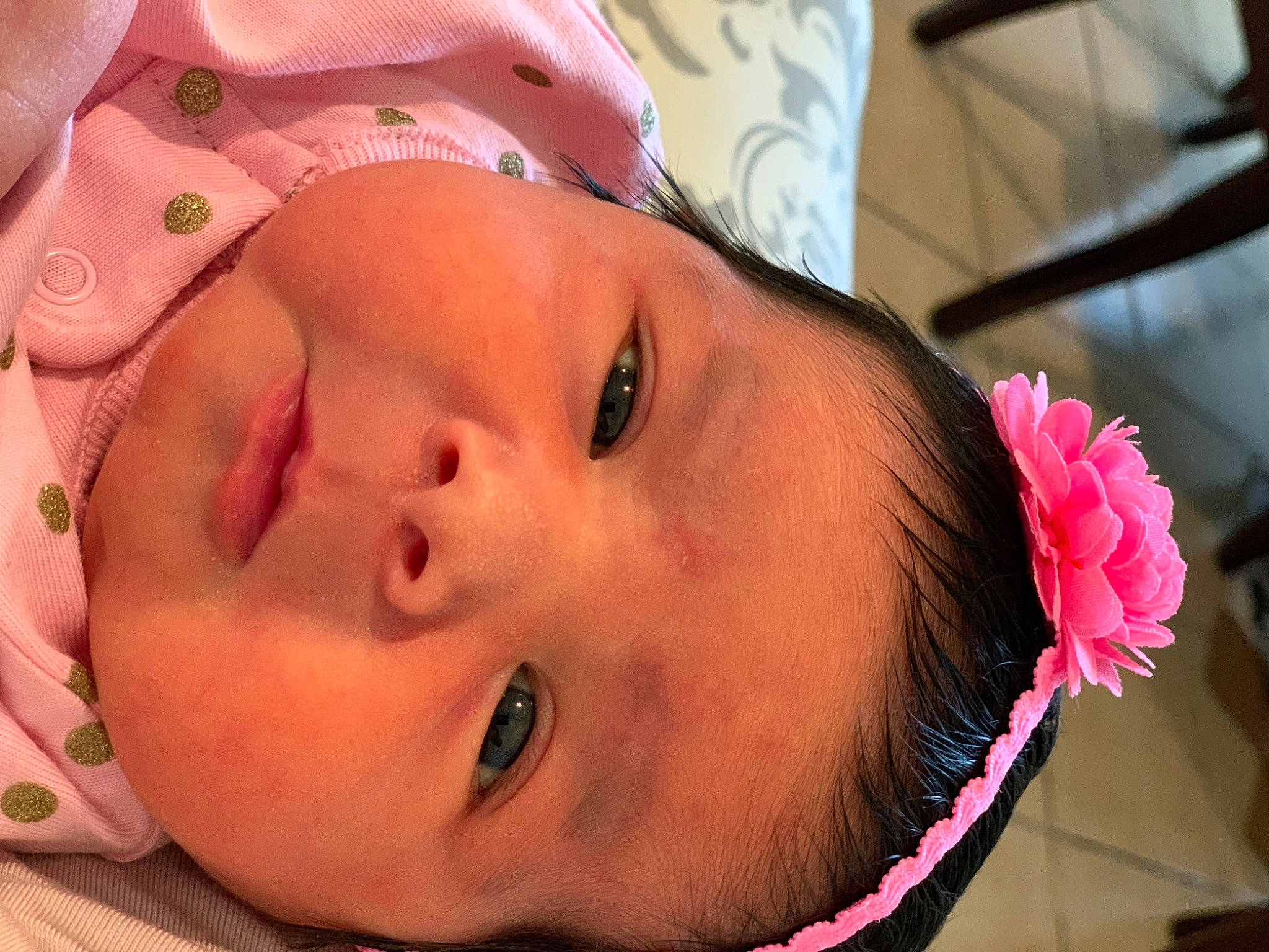 Michaella joined the competition — help win amazing prizes! baby, cheek, child, chin, close_up, ear, eye, eyebrow, face, forehead, head, headgear, iris, lip, mouth, neck, nose, person, pink, skin