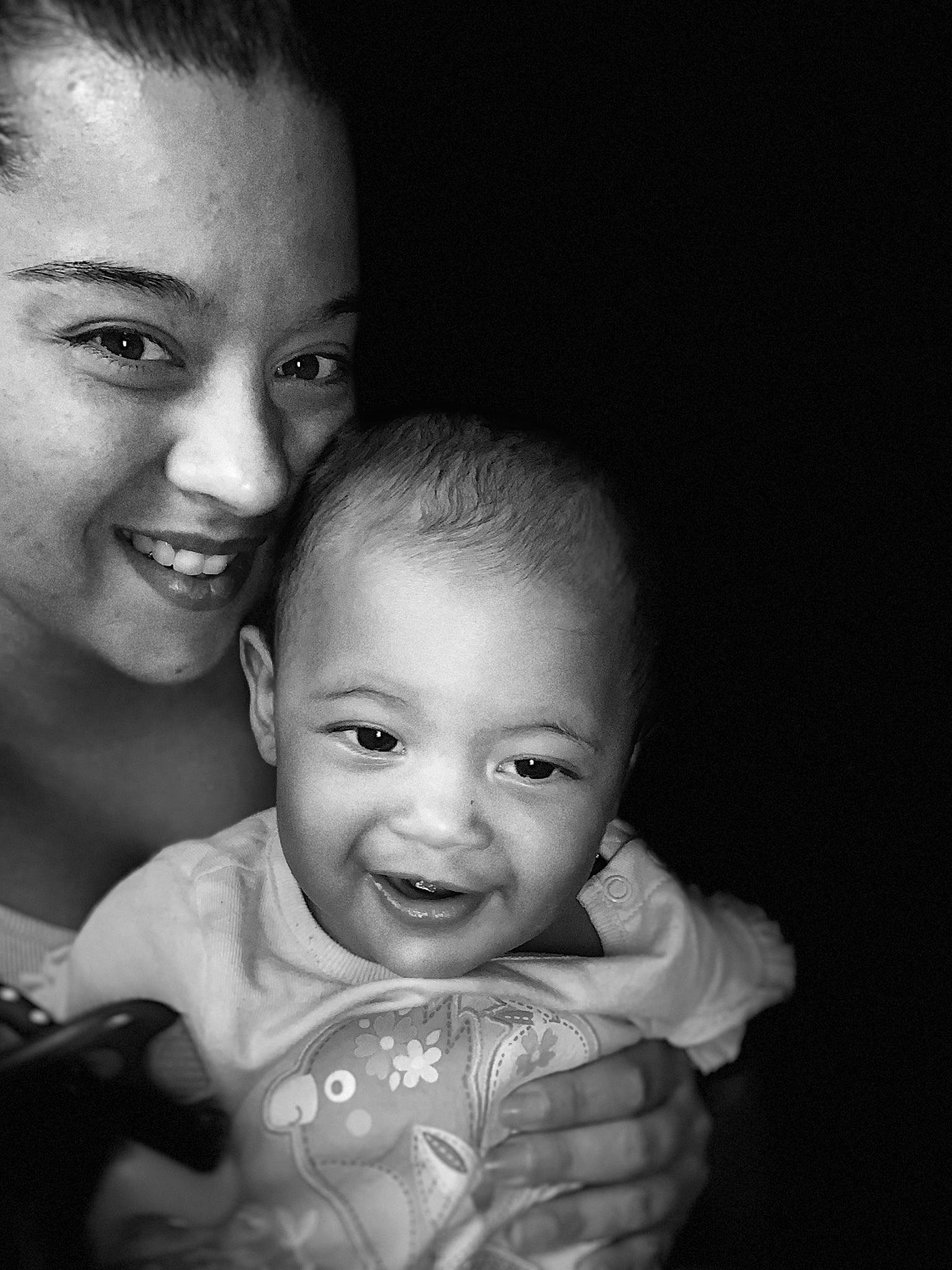 Audrina is registered to the contest to win money with this photo: baby, black, black_and_white, cheek, child, eye, face, facial_expression, head, iris, joy, monochrome, monochrome_photography, nose, people, person, photograph, skin, smile, snapshot