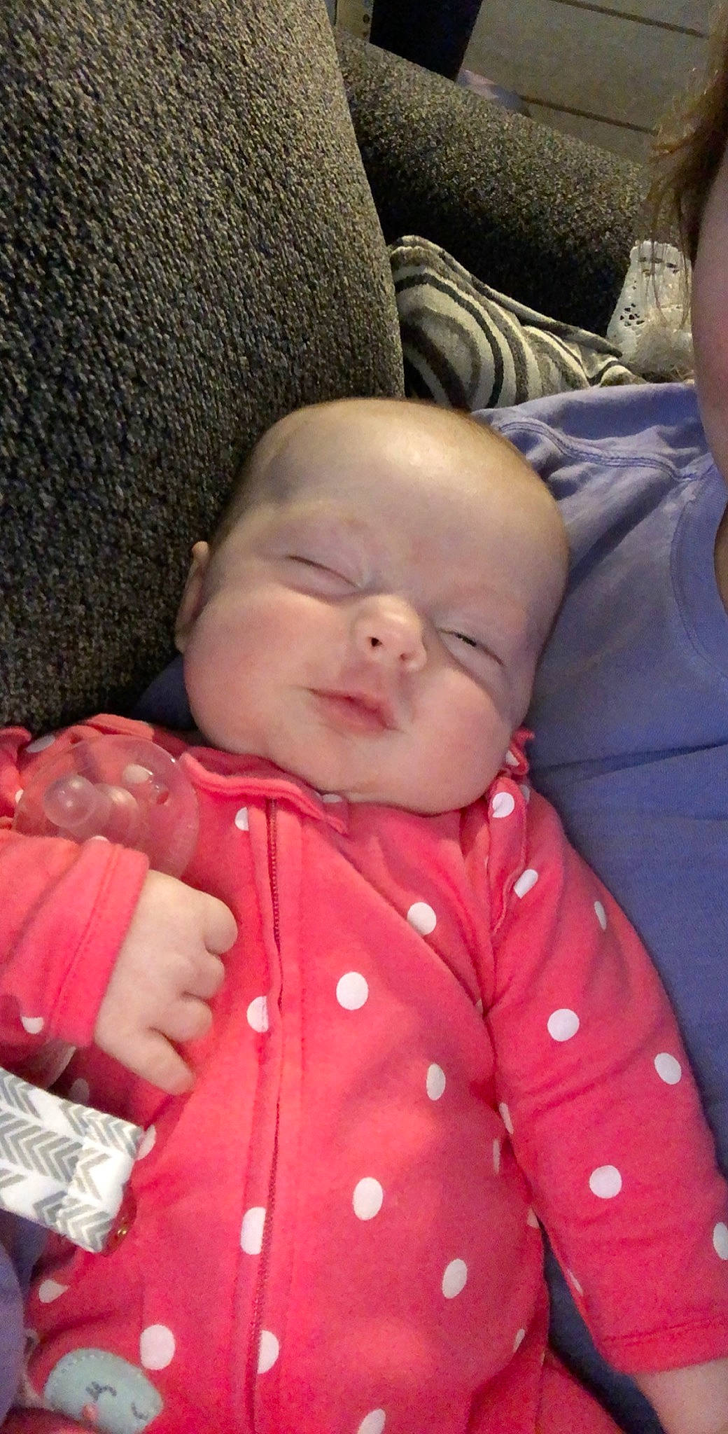 Haven joined the competition — help win amazing prizes! baby, cheek, child, face, head, lip, mouth, nose, person, pink, skin, sleep, toddler