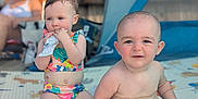 Wesley joined the competition — help win amazing prizes! baby, barefoot, child, cute, family, fun, mat, outdoor, person, playing, relaxation, sitting, smile, snack, summer, sunlight, swimwear, tent, toddler, vacation