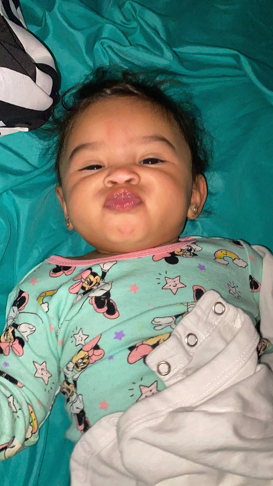 Emani is registered to the contest to win money with this photo: baby, cheek, child, forehead, head, nose, person, skin, smile, toddler