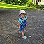 Christopher joined the competition — help win amazing prizes! bucket_hat, child, curious, cute, daylight, dirt, footwear, grass, house, kid, leaves, outdoor, overalls, path, shorts, summer, tree, tshirt, twigs, yard