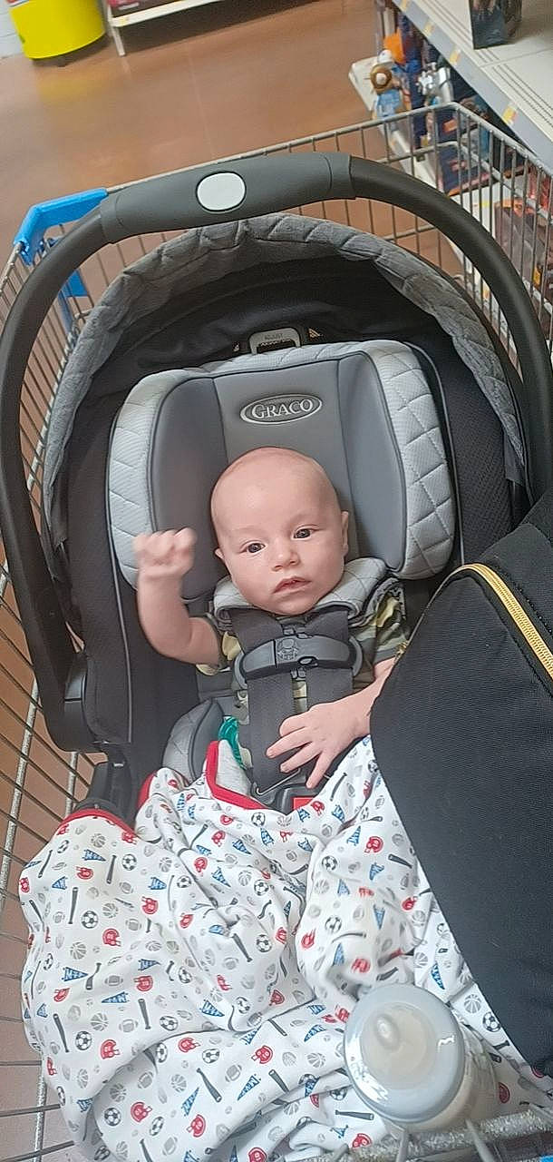 Bhodie joined the competition — help win amazing prizes! audio_equipment, auto_part, automotive_design, automotive_tire, automotive_wheel_system, baby, baby_carriage, baby_products, baby_toddler_clothing, bag, car_seat, child, comfort, fun, head_restraint, luxury_vehicle, person, product, sitting, toddler