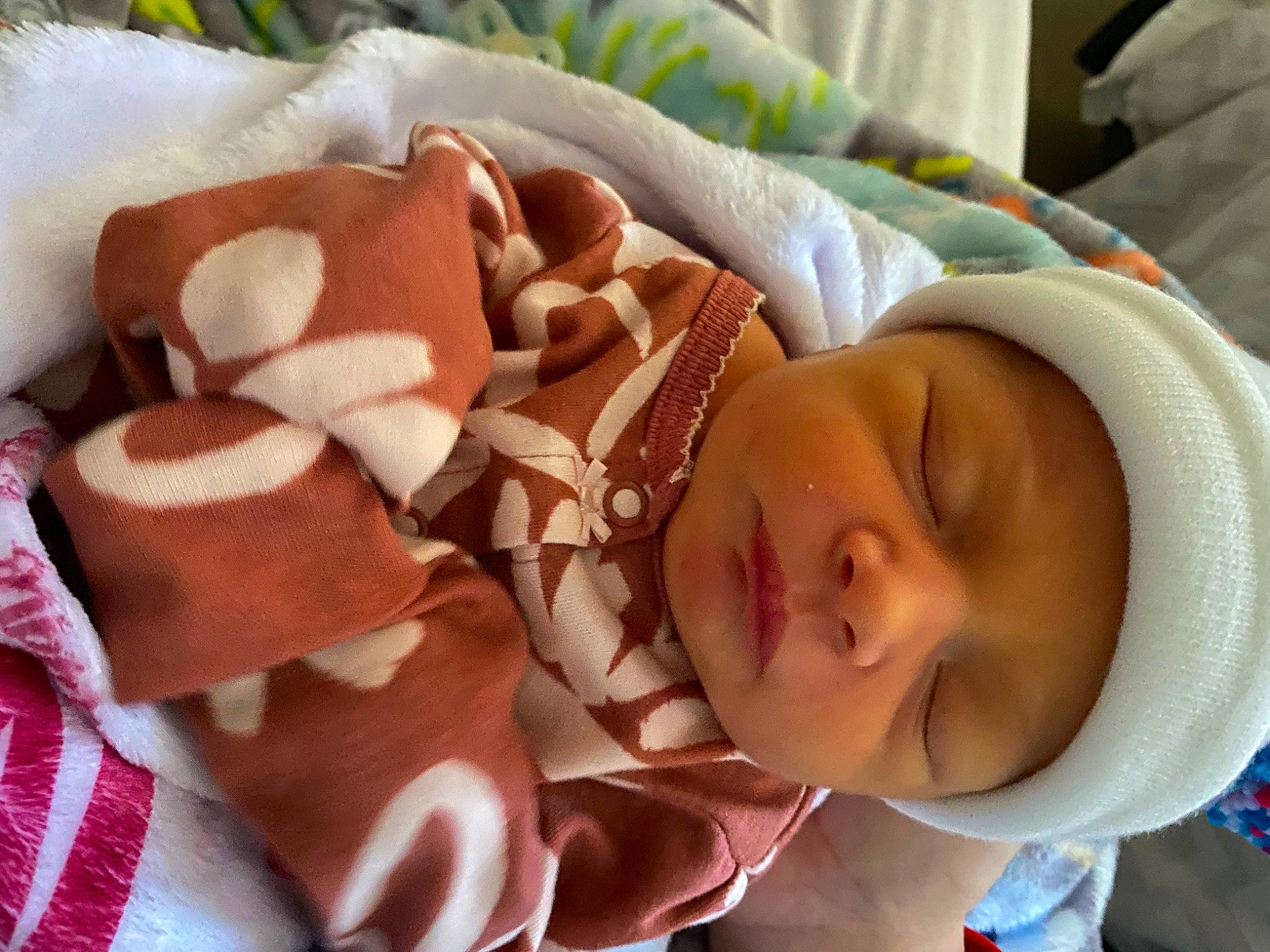 Maggie joined the competition — help win amazing prizes! baby, baby_products, baby_safety, baby_sleeping, baby_toddler_clothing, bedtime, carmine, cheek, child, comfort, event, eye, headwear, linens, mammal, nap, person, product, room, skin