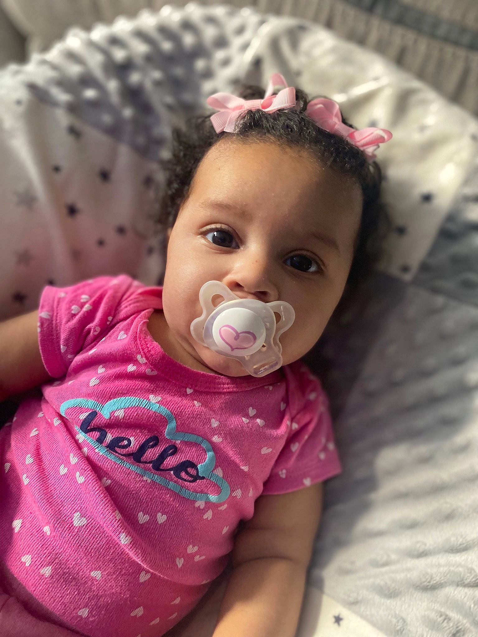 Mona joined the competition — help win amazing prizes! baby, baby_toddler_clothing, cheek, chin, dress, ear, eye, eyelash, hair, happy, head, iris, lip, neck, nose, person, pink, skin, sleeve, toddler