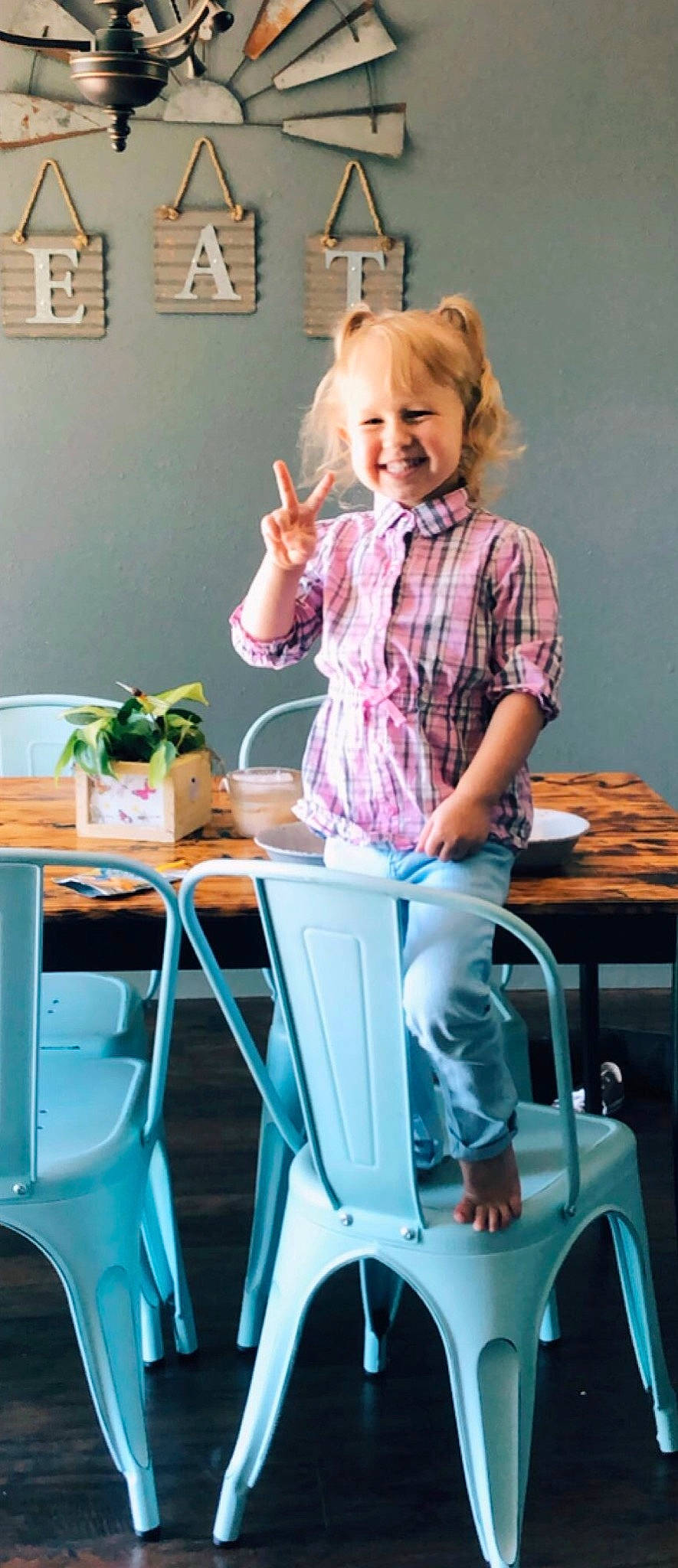 Oakley joined the competition — help win amazing prizes! child, desk, ear, joy, neck, person, room, shoulder, sitting