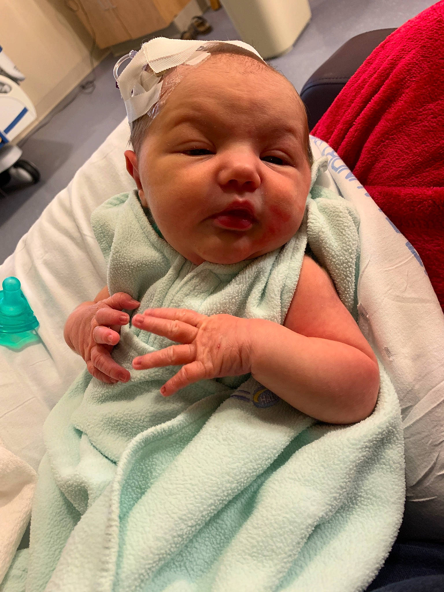 Layken joined the competition — help win amazing prizes! baby, birth, child, childbirth, person, sleep, toddler