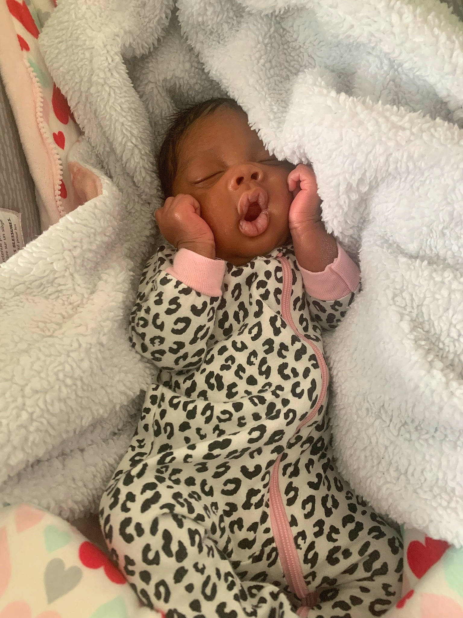 Cassidy joined the competition — help win amazing prizes! arm, baby, baby_sleeping, baby_toddler_clothing, comfort, eye, face, hand, head, human_body, linens, mouth, nose, pattern, person, skin, sleeve, textile, thumb, toddler