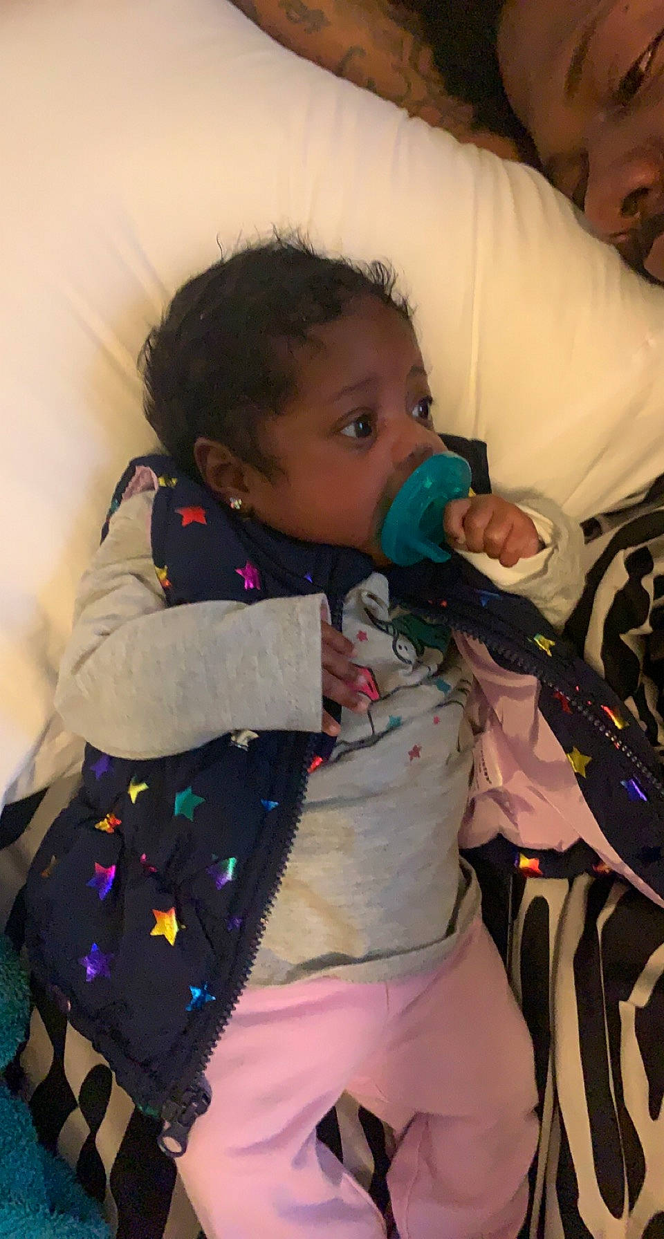 Cassidy joined the competition — help win amazing prizes! audio_equipment, baby, baby_products, baby_toddler_clothing, cheek, child, costume, drinkware, entertainment, event, facial_expression, fun, holiday, iris, microphone, person, room, sitting, skin, sleeve