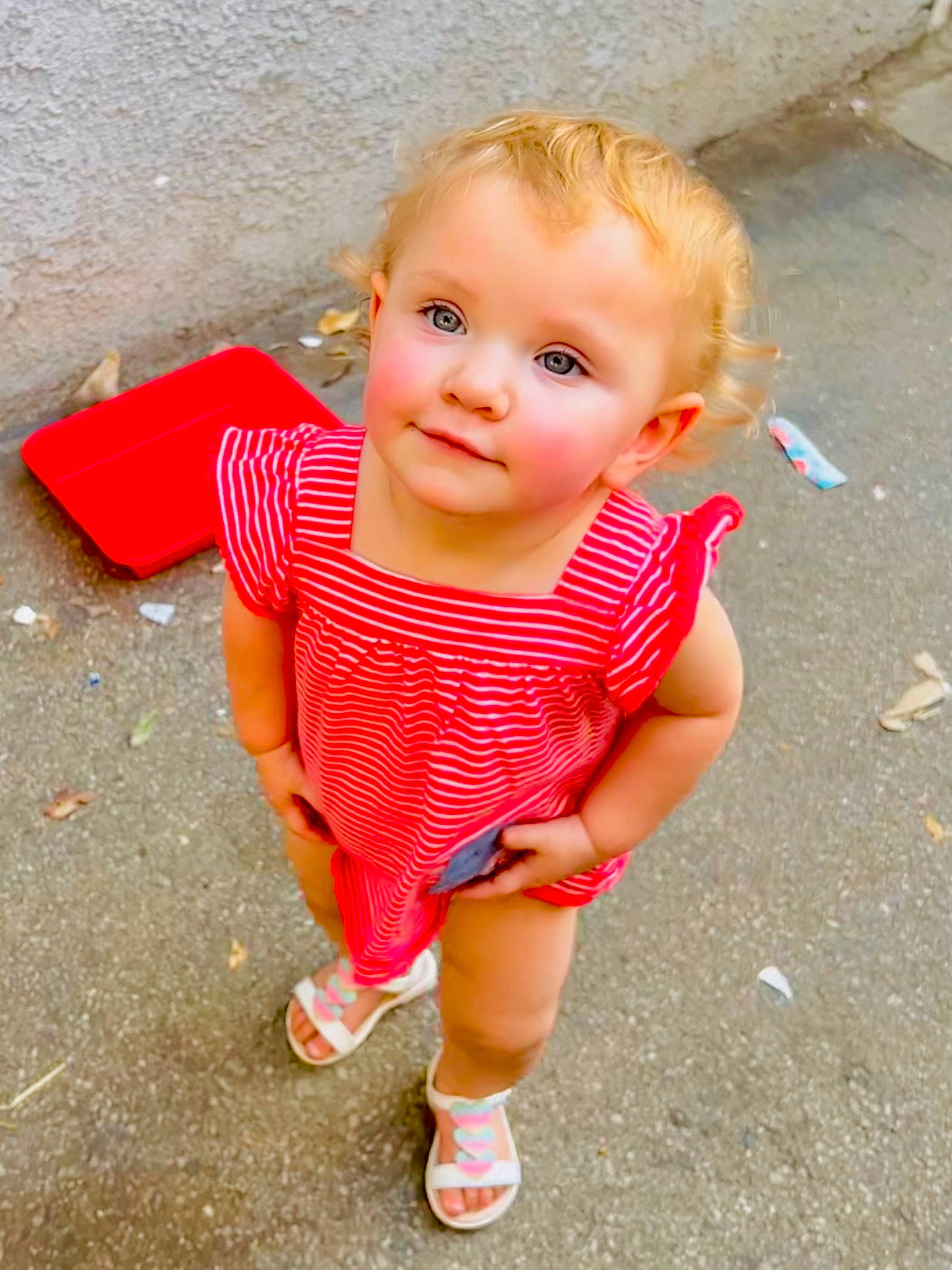 Arizona joined the competition — help win amazing prizes! asphalt, baby, baby_toddler_clothing, cheek, chin, eye, face, facial_expression, fun, happy, lip, mouth, nose, pattern, person, pink, road_surface, sleeve, smile, t_shirt