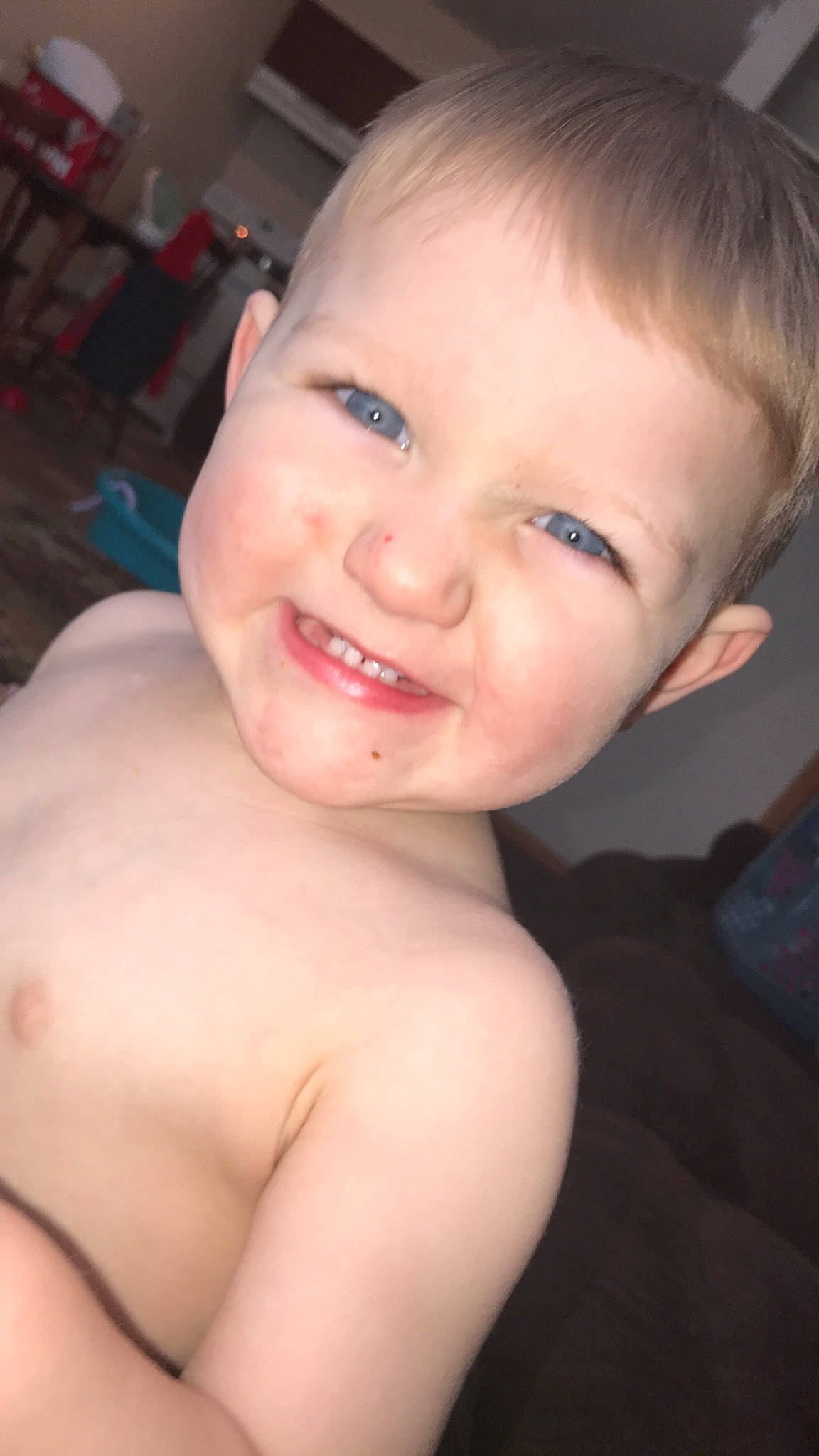 Kashton joined the competition — help win amazing prizes! cheek, child, chin, ear, eye, eyebrow, eyelash, facial_expression, forehead, hairstyle, head, iris, jaw, joint, joy, lip, neck, organ, person, shoulder