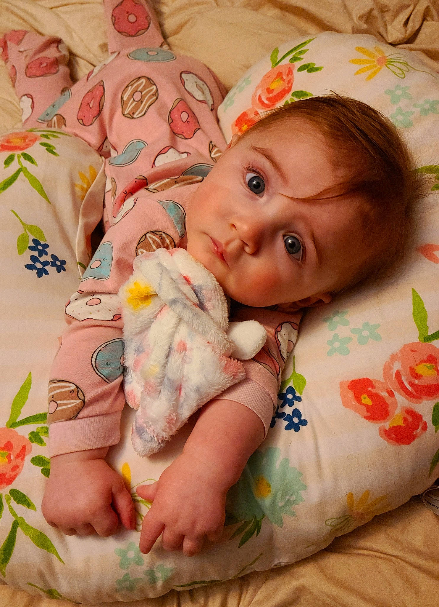 Felicity joined the competition — help win amazing prizes! baby, baby_products, baby_toddler_clothing, bedding, bedtime, cheek, child, comfort, foot, grass, happy, iris, linens, pattern, peach, person, product, room, skin, textile