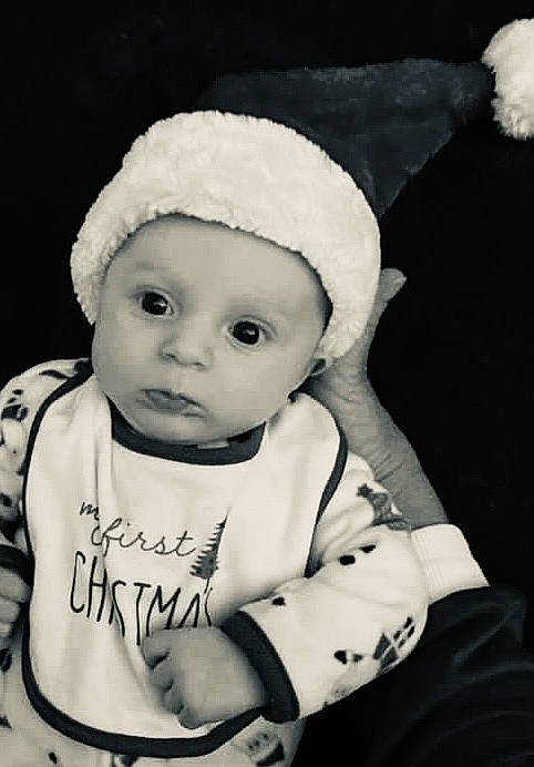 Giavanna is registered to the contest to win money with this photo: baby, baby_toddler_clothing, black, black_and_white, cap, cheek, child, eyebrow, face, flash_photography, happy, headgear, headwear, lip, monochrome, monochrome_photography, outerwear, person, sleeve, style