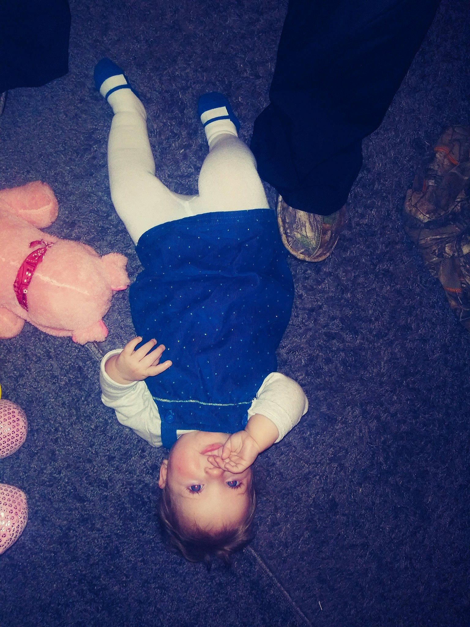 Navaeh joined the competition — help win amazing prizes! arm, baby, blue, child, cloud, elbow, finger, foot, footwear, fun, gesture, hand, human_body, human_leg, jeans, joint, leg, person, sky, toddler