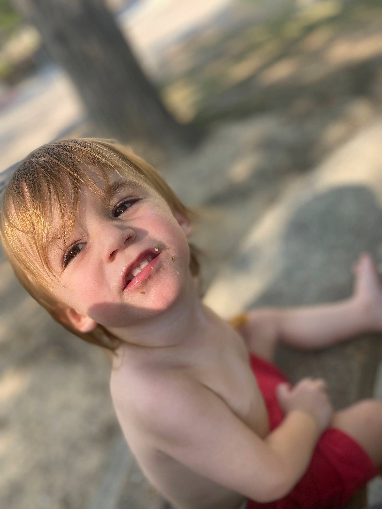 Jordon joined the competition — help win amazing prizes! barechested, cheek, chest, child, eye, flash_photography, fun, grass, happy, laugh, leisure, lip, people_in_nature, person, portrait_photography, smile, toddler, tree, vacation