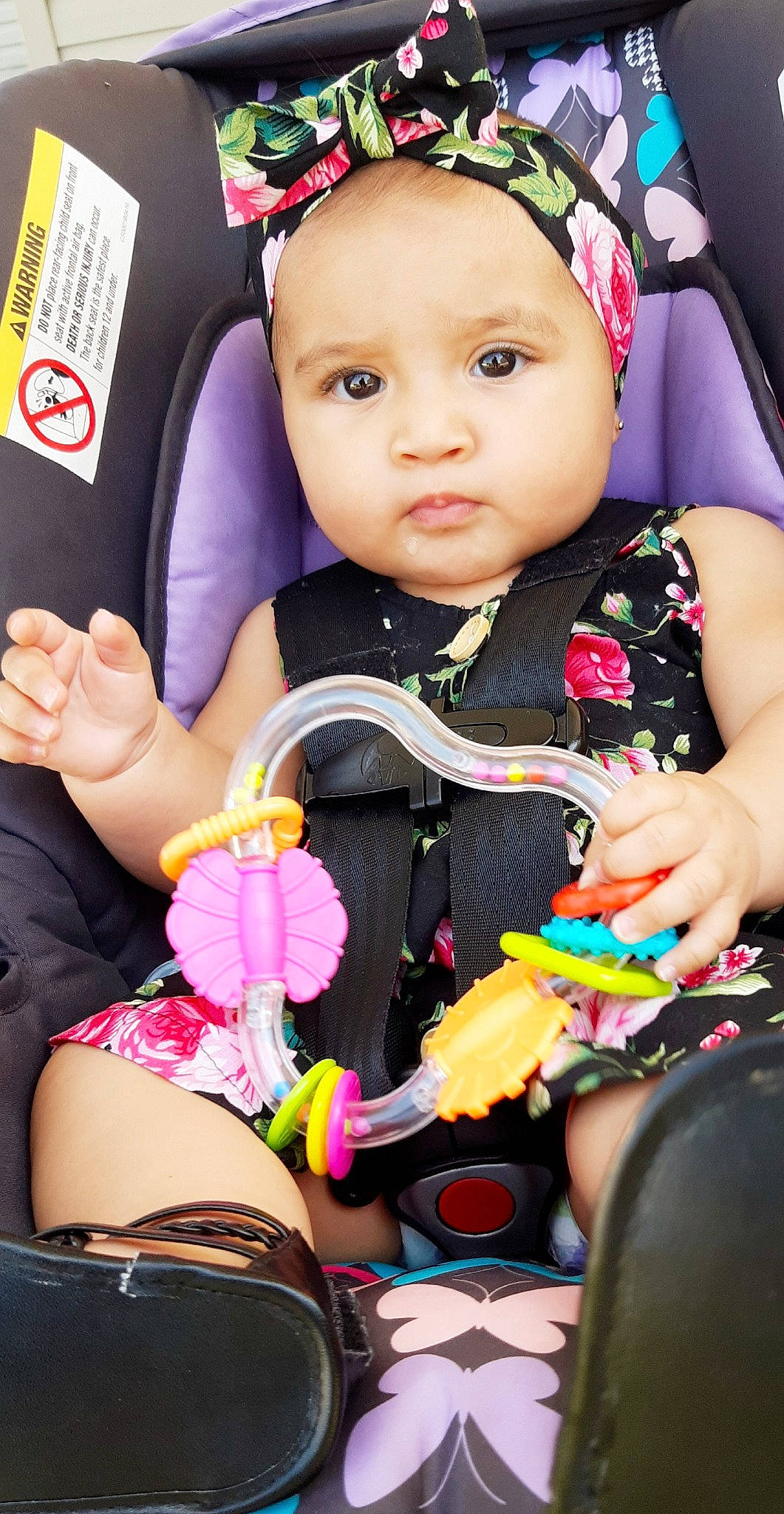 Giana is registered to the contest to win money with this photo: baby, baby_carriage, baby_products, car_seat, child, person, pink, play, product, toddler