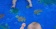Nyla joined the competition — help win amazing prizes! toddler, baby, pool, water, floaties, child, outdoor, grass, summer, splashing, playing, cute, blue_pool, sunny, barefoot, swimming, fun, kids, puddle, backyard