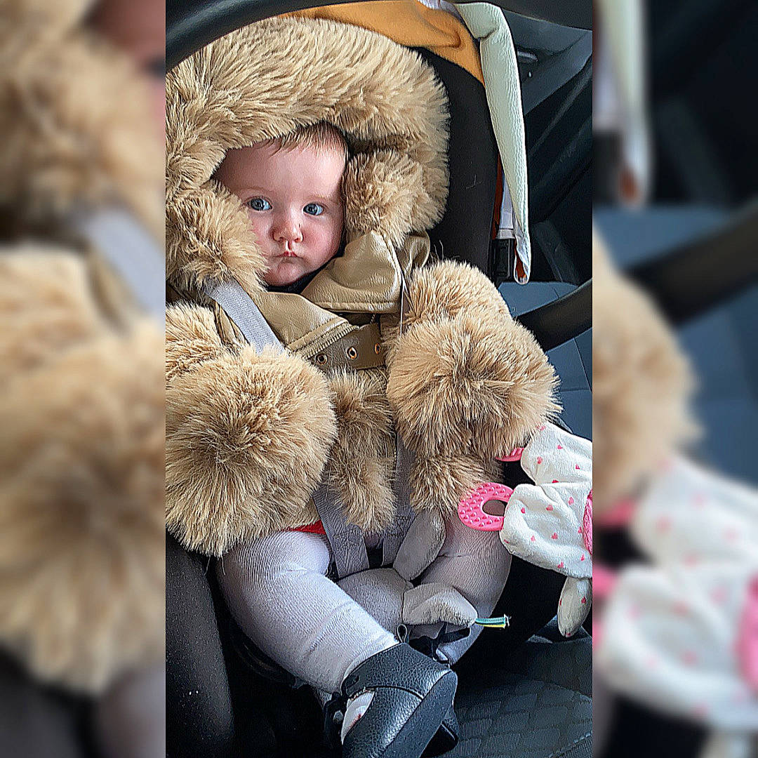 Shelsy participe au concours pour gagner de l'argent avec cette photo : baby, beanie, cap, child, comfort, companion_dog, fedora, fur, fur_clothing, happy, hat, headgear, outerwear, person, sitting, stuffed_toy, sun_hat, teddy_bear, textile, toddler