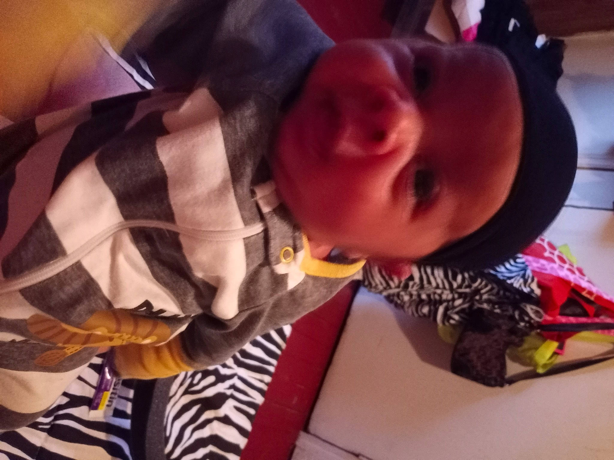 Zayquon joined the competition — help win amazing prizes! baby, child, cloud, comfort, cool, eyebrow, eyelash, eyewear, fun, happy, head, headwear, lip, mammal, mouth, nose, orange, person, sleeve, textile