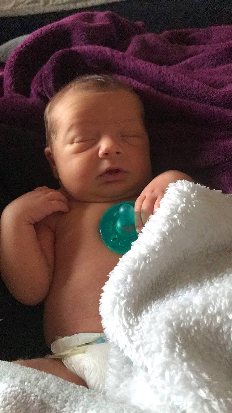 Finnley joined the competition — help win amazing prizes! baby, baby_sleeping, cheek, comfort, eye, face, facial_expression, finger, happy, head, iris, mammal, mouth, muscle, neck, nose, organ, person, skin, textile