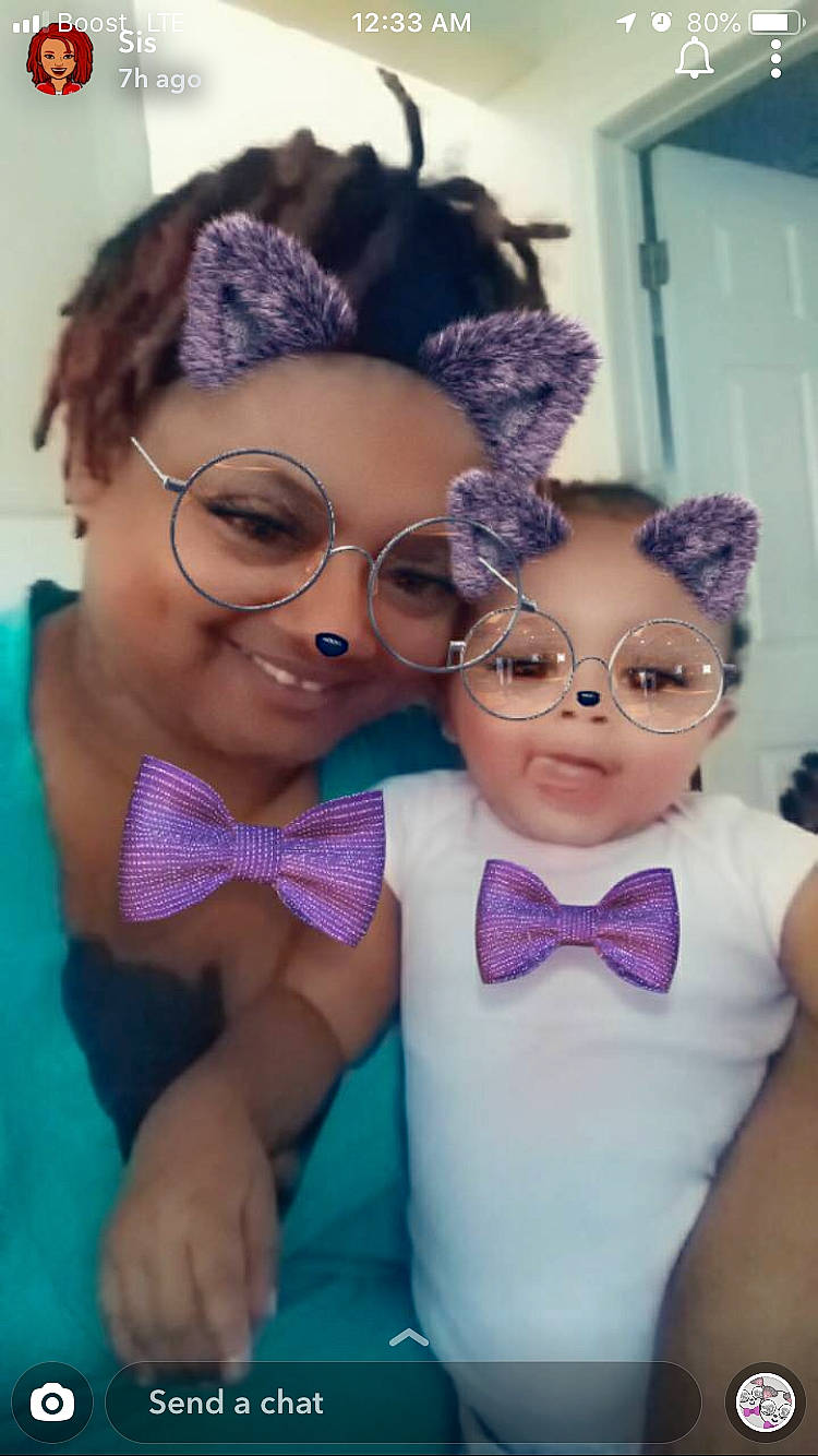 Janae joined the competition — help win amazing prizes! bow_tie, cheek, child, ear, eye, eyebrow, fashion_accessory, forehead, fun, glasses, head, joy, person, photography, pink, purple, selfie, skin, smile, suit