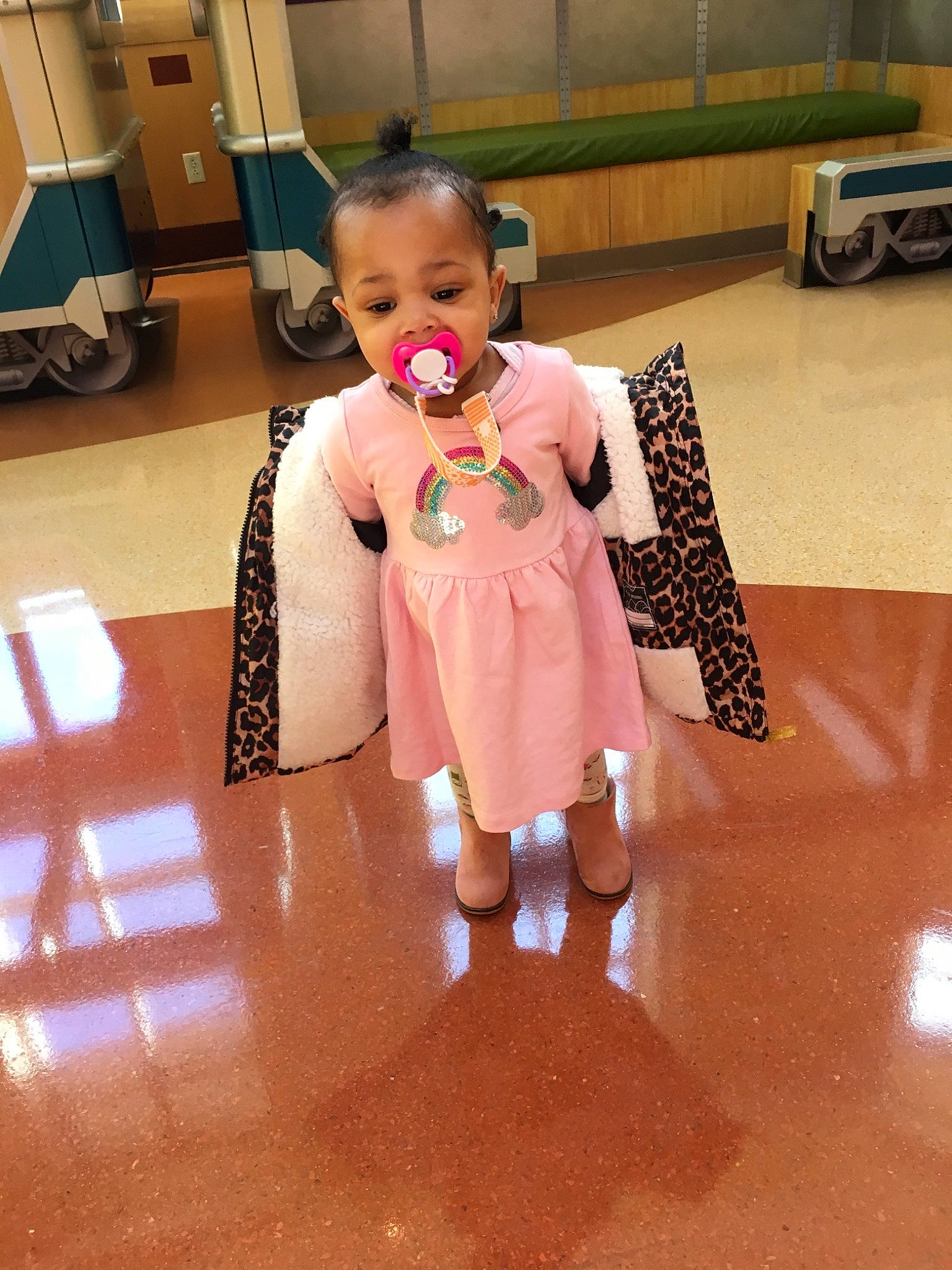 Janae joined the competition — help win amazing prizes! child, floor, flooring, joy, person, pink, toddler