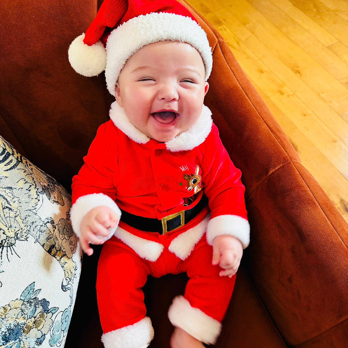 Elliott joined the competition — help win amazing prizes! architecture, baby, building, clothing, costume, couch, cushion, face, furniture, happy, hat, head, homedecor, indoors, interiordesign, livingroom, person, photography, portrait, room