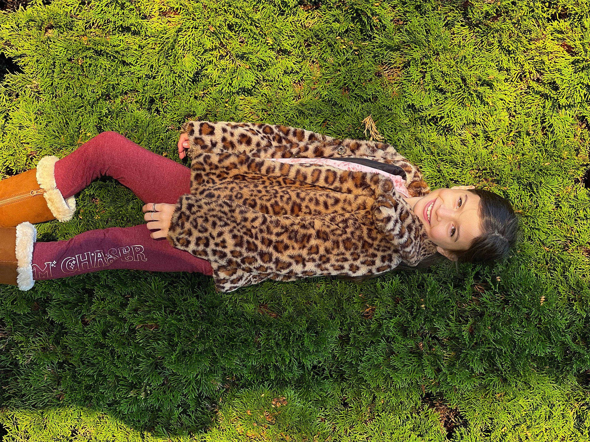 Chanel is registered to the contest to win money with this photo: botany, fawn, grass, grass_family, grassland, groundcover, happy, joy, landscape, lawn, leaf, leisure, mammal, meadow, pattern, people_in_nature, person, shrub, thigh, tree