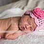 Aubree joined the competition — help win amazing prizes! baby, baby_sleeping, baby_toddler_clothing, beanie, blanket, cap, child, crochet, fashion_accessory, finger, hair_accessory, hand, headband, headgear, knitting, pink, product, textile, toddler, wool