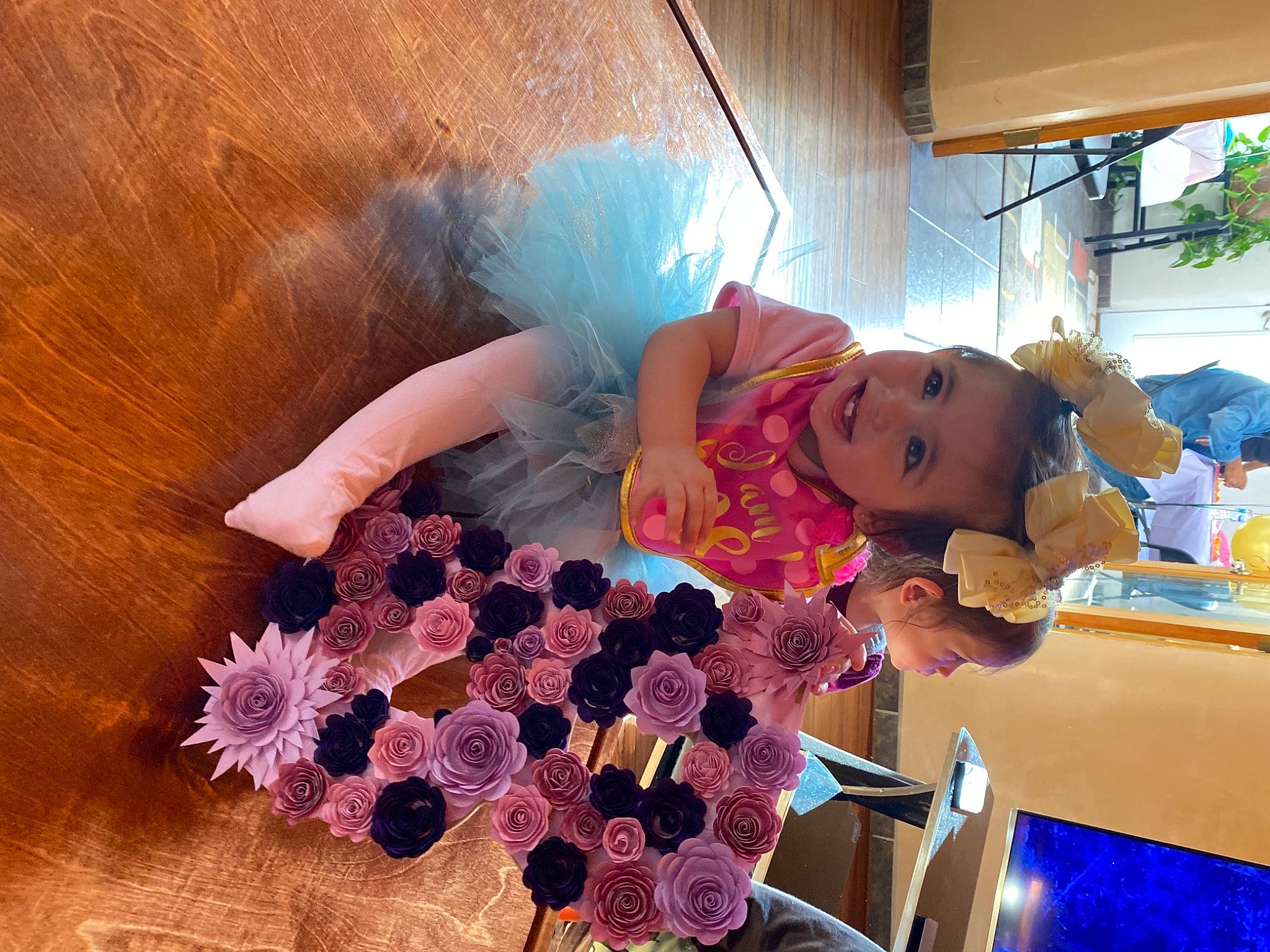 Briella Grace joined the competition — help win amazing prizes! baby, child, fun, happy, houseplant, leisure, magenta, party_supply, peach, person, petal, pink, plant, play, purple, room, stuffed_toy, textile, toddler, toy