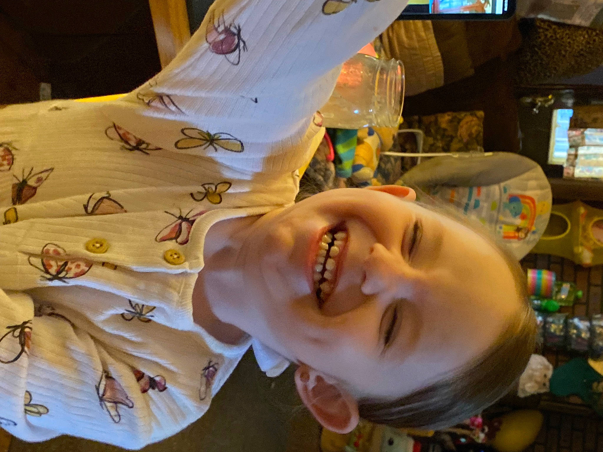 Esme is registered to the contest to win money with this photo: cheek, child, event, eyelash, fun, happy, joy, laugh, leisure, person, plastic, room, smile, toddler, vacation