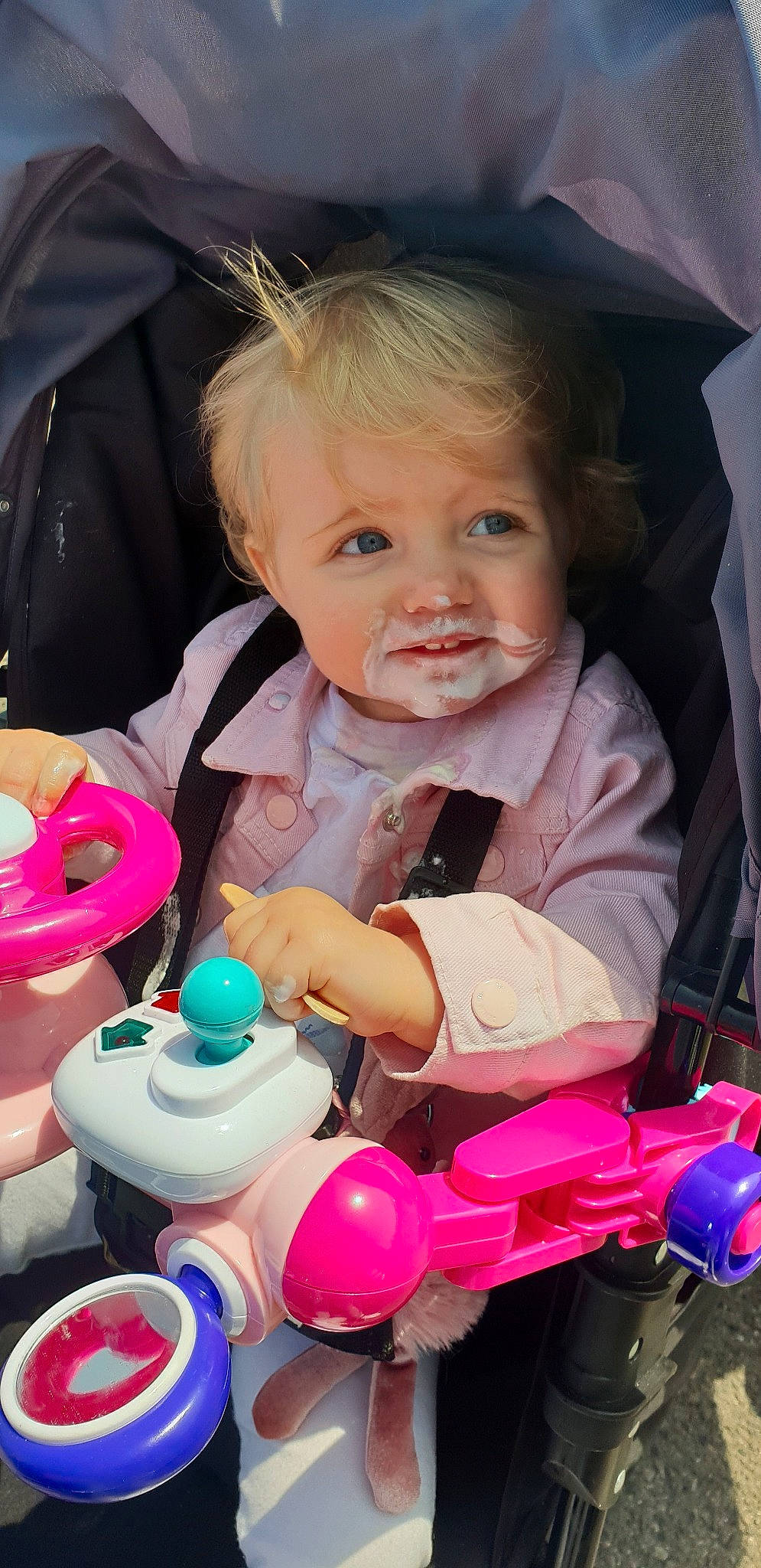 Lilly-may joined the competition — help win amazing prizes! baby, baby_products, cheek, child, fun, person, pink, play, product, skin, smile, toddler