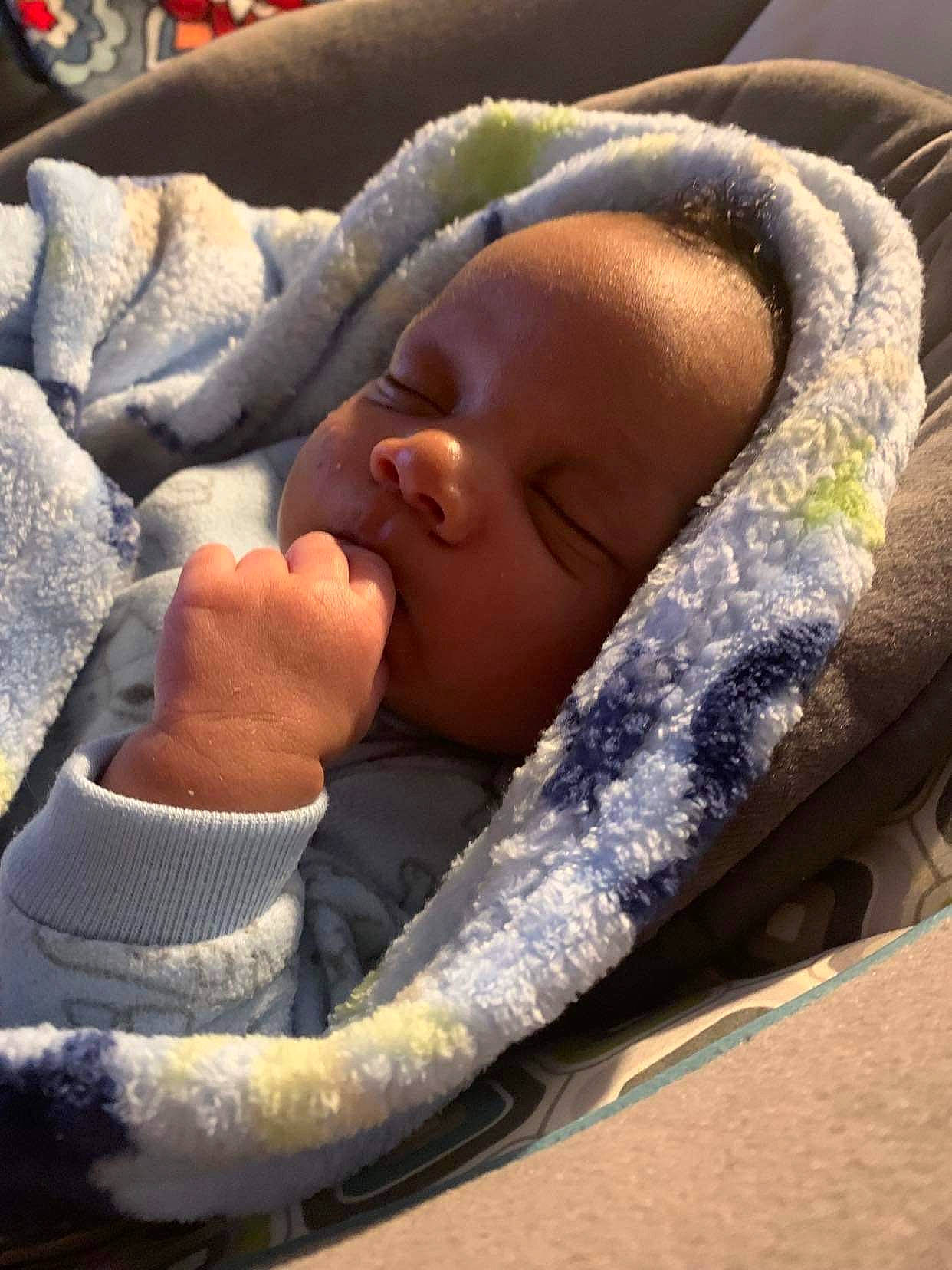 Jaxston is registered to the contest to win money with this photo: baby, baby_products, baby_sleeping, baby_toddler_clothing, bedtime, cheek, child, comfort, eye, finger, gesture, linens, nail, nap, person, product, sleep, thumb, toddler
