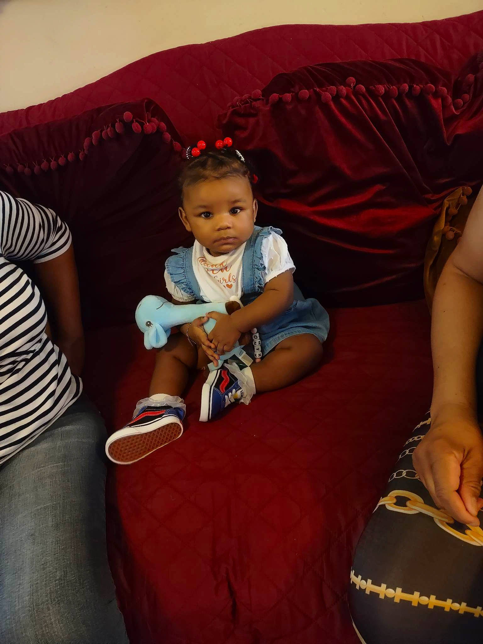 Onyx joined the competition — help win amazing prizes! baby, baby_toddler_clothing, beauty, child, comfort, face, fashion, fun, happy, hat, human, lap, mammal, person, sitting, sleeve, t_shirt, thigh, toddler, vertebrate