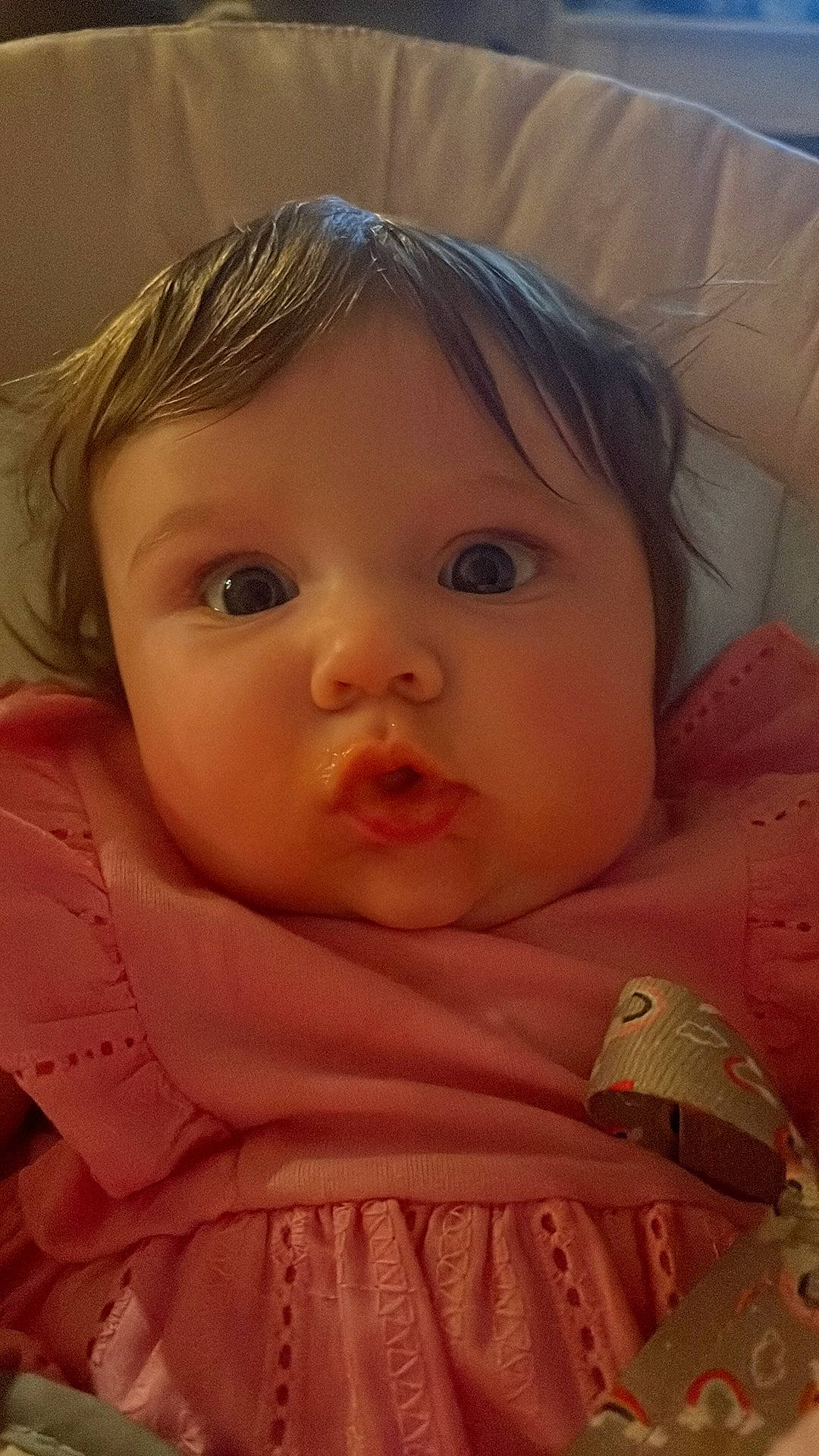 Arizona is registered to the contest to win money with this photo: baby, baby_toddler_clothing, cheek, child, chin, comfort, ear, eye, eyebrow, eyelash, forehead, iris, linens, lip, mouth, neck, nose, person, skin, sleeve