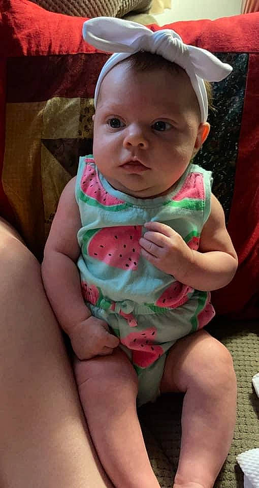 Blayke joined the competition — help win amazing prizes! baby, baby_toddler_clothing, cheek, comfort, eye, face, facial_expression, finger, hairstyle, hand, head, iris, lip, mouth, neck, nose, organ, person, pink, skin