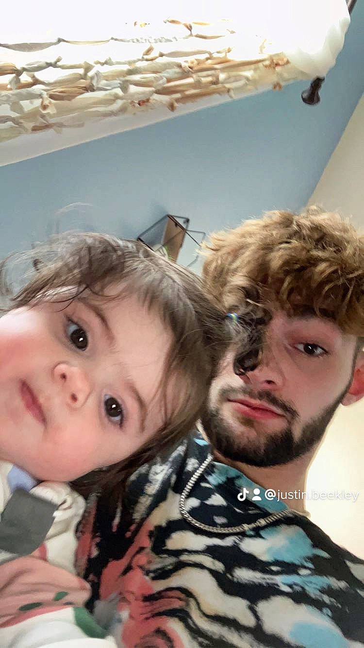 Leighton joined the competition — help win amazing prizes! baby, beard, cheek, child, eye, eyewear, face, facial_expression, facial_hair, fun, fur, hair, hairstyle, happy, head, mouth, person, room, selfie, skin