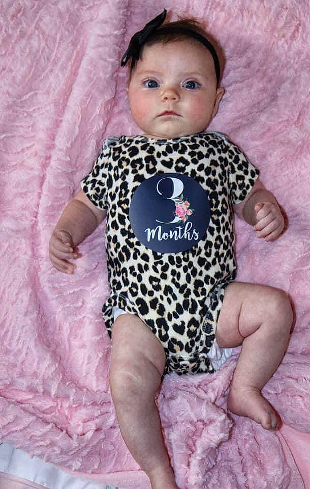 Preslee joined the competition — help win amazing prizes! baby, baby_products, baby_toddler_clothing, child, pattern, person, pink, product, toddler