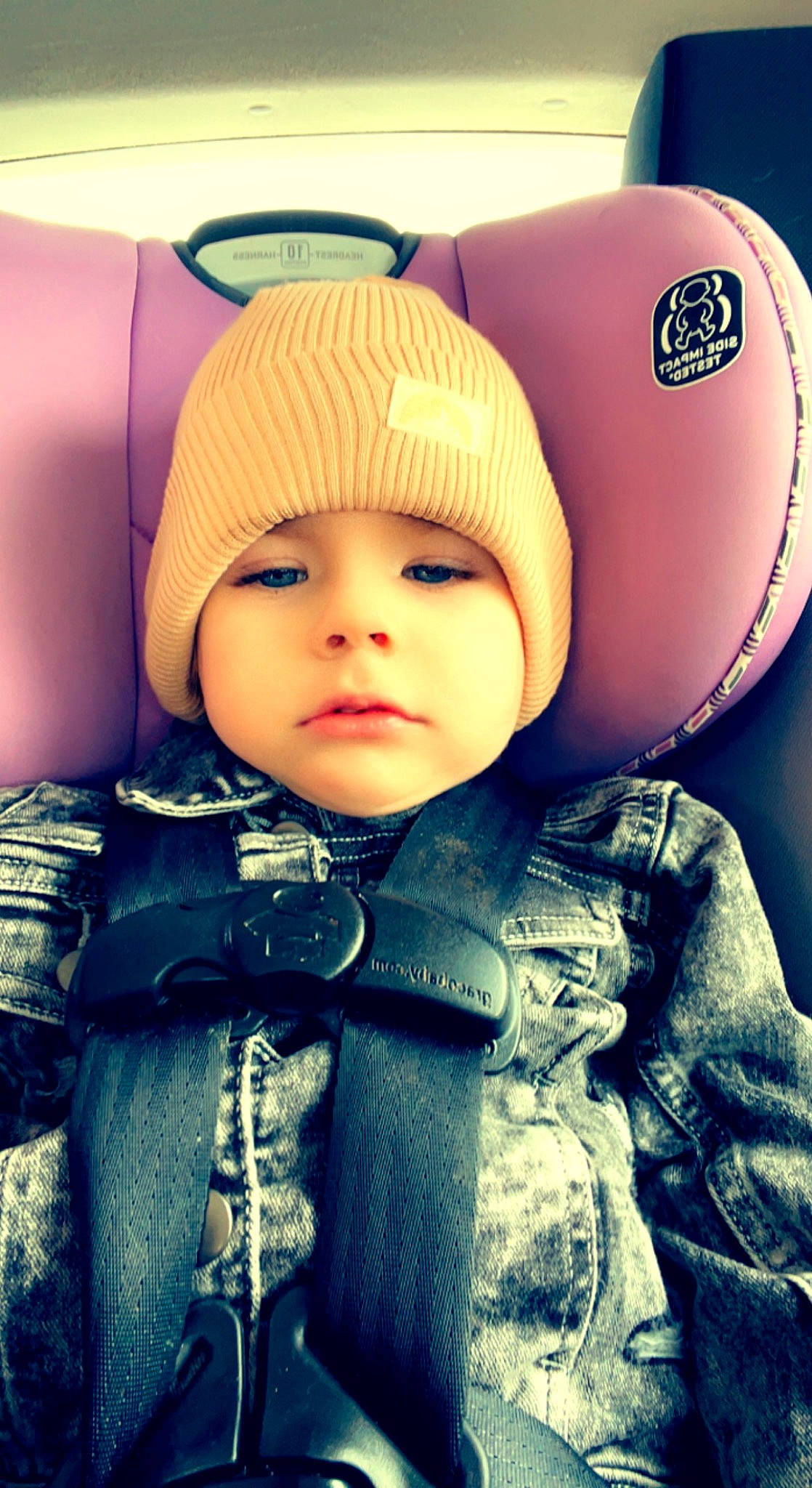 Asher joined the competition — help win amazing prizes! cap, cheek, child, cool, facial_expression, fashion_accessory, flash_photography, fun, happy, headgear, headwear, helmet, human, jacket, organ, outerwear, person, personal_protective_equipment, product, sleeve