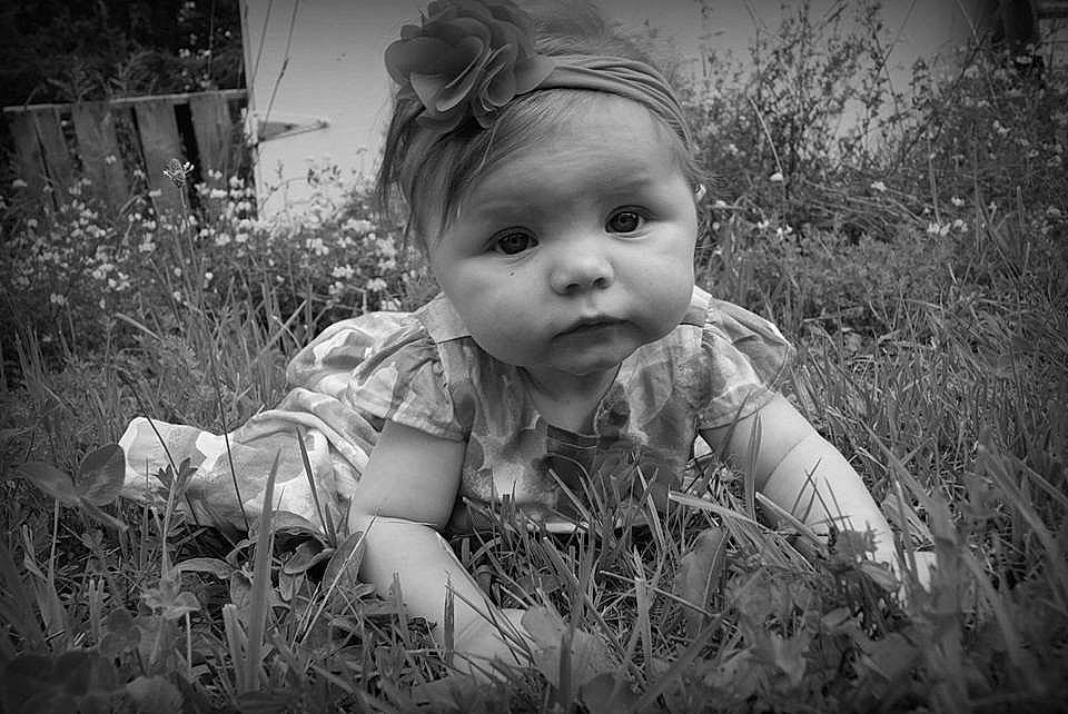 Cadence joined the competition — help win amazing prizes! baby, black_and_white, cheek, child, eye, face, grass, happy, monochrome, monochrome_photography, people_in_nature, person, photograph, photography, plant, portrait, portrait_photography, skin, smile, stock_photography