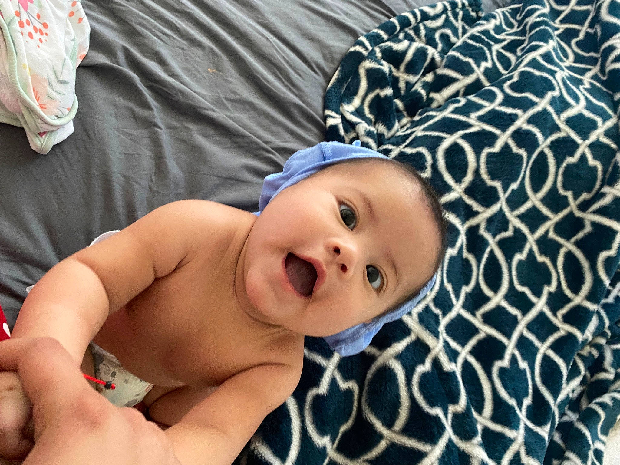 Esther joined the competition — help win amazing prizes! baby, baby_toddler_clothing, cheek, chest, comfort, eye, eyebrow, finger, gesture, happy, human_body, iris, lip, neck, nose, person, skin, smile, stomach, thumb